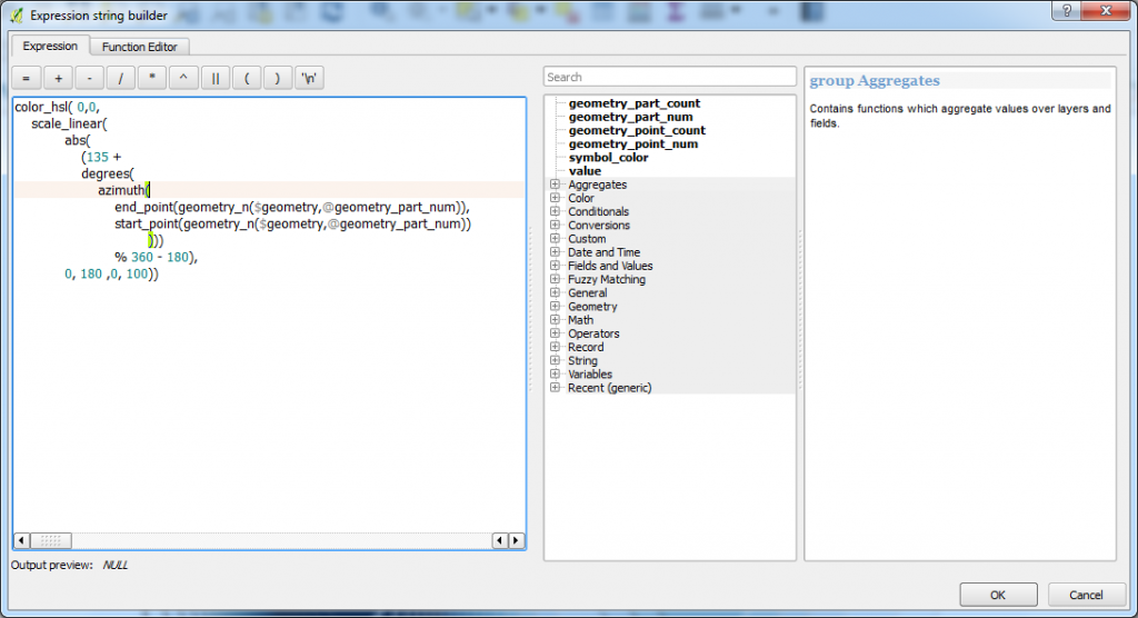 qgis colour